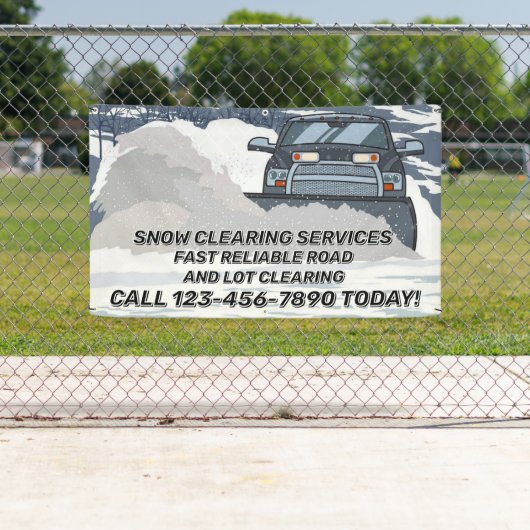 Customize Snow Clearing Plow Business Banner (Insitu)