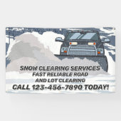 Customize Snow Clearing Plow Business Banner (Horizontal)