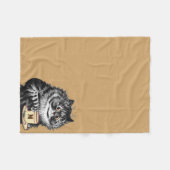 Customize Tasse Initial, Louis Wain Fleecedecke (Vorderseite (Horizontal))