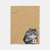 Customize Tasse Initial, Louis Wain Fleecedecke (Vorderseite)