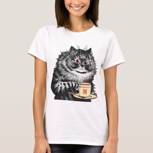 Customize Tasse Initial, Louis Wain T-Shirt (Vorderseite)