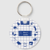Customize the Label Quilt Time Schlüsselanhänger (Vorderseite)