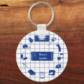 Customize the Label Quilt Time Schlüsselanhänger (Vorderseite)