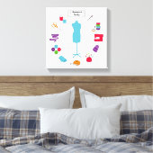 Customize the Label Sew Right Leinwanddruck (Insitu (Schlafzimmer))