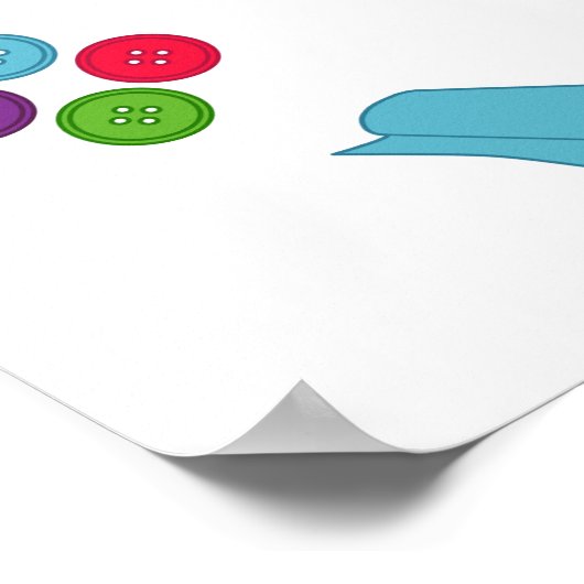 Customize the Label Sew Right Poster (Ecke)