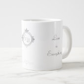Customize the names, initials and phrase Love Coff Jumbo-Tasse (Vorderseite Rechts)