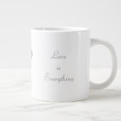 Customize the names, initials and phrase Love Coff Jumbo-Tasse (Rechts)