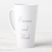 Customize the names, initials and phrase Love Coff Milchtasse (Linke Ecke)