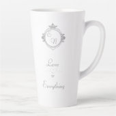 Customize the names, initials and phrase Love Coff Milchtasse (Rechts)