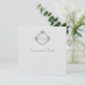 Customize the names, initials and phrase Love Karte (Stehend Vorderseite)