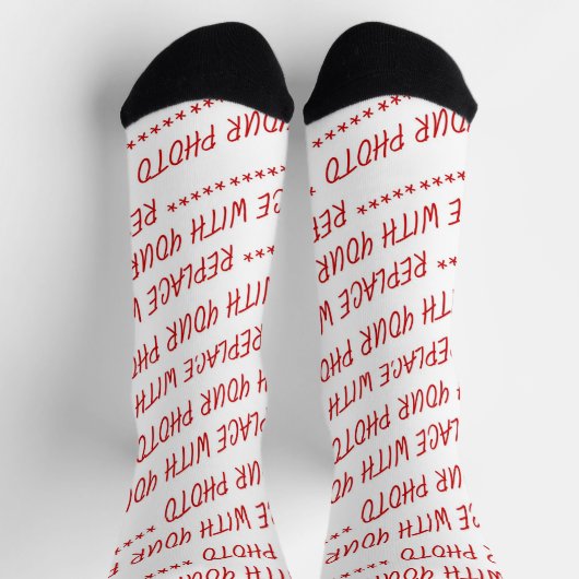 Customize This! Add Your Art or Photograph Socken (Oben)