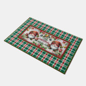 Customize This Cute Christmas Doormats with Gnomes Fußmatte (Schrägansicht)