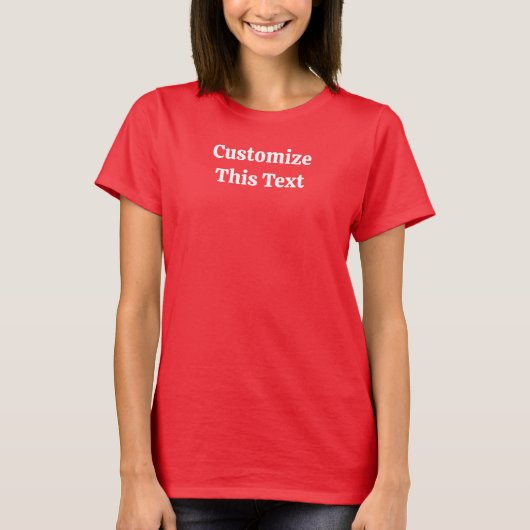 Customize This Text T-Shirt for Women's Gift (Vorderseite)