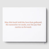 Customize Three Color Gästebuch (Rückseite)