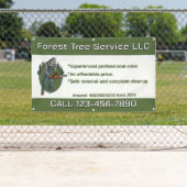 Customize Tree Service Man With Chainsaw Business Banner (Insitu)