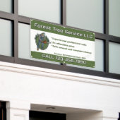 Customize Tree Service Man With Chainsaw Business Banner (Äußeres Gebäude)