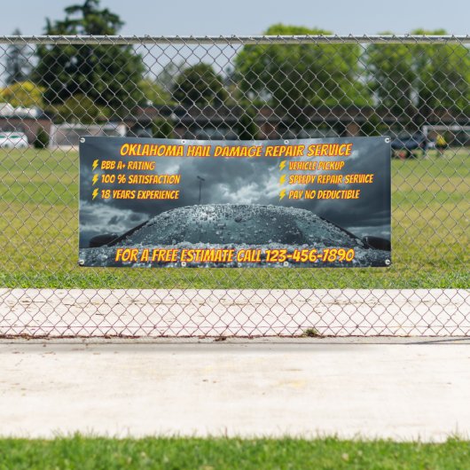 Customize Vehicle Hail Damage Repair Business Banner (Insitu)
