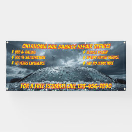 Customize Vehicle Hail Damage Repair Business Banner