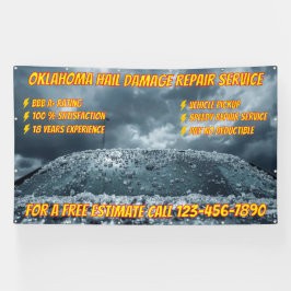 Customize Vehicle Hail Damage Repair Business Larg Banner