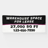 Customize Warehouse Space For Lease Business Banner (Horizontal)