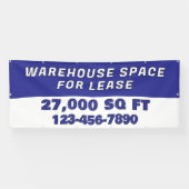 Customize Warehouse Space For Lease Business Banner (Horizontal)