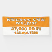 Customize Warehouse Space For Lease Business Banner (Horizontal)