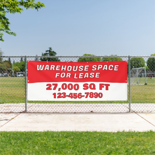 Customize Warehouse Space For Lease Business Banner (InSitu)