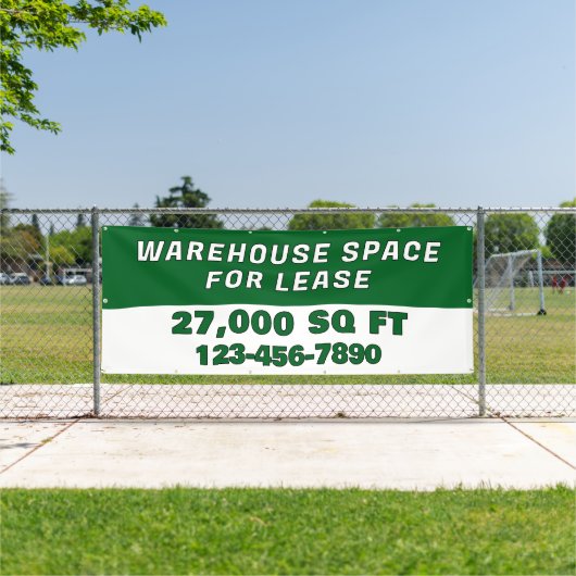 Customize Warehouse Space For Lease Business Banner (InSitu)