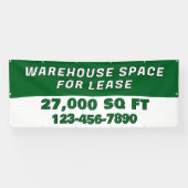 Customize Warehouse Space For Lease Business Banner (Horizontal)