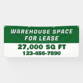 Customize Warehouse Space For Lease Business Banner (Horizontal)