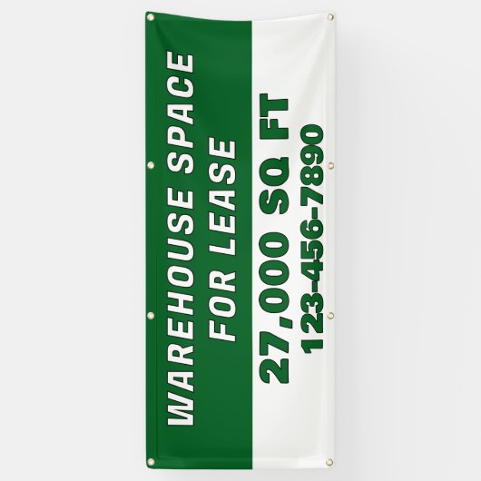 Customize Warehouse Space For Lease Business Banner (Vertikal)