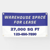 Customize Warehouse Space For Lease Business Banner (Horizontal)