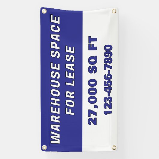 Customize Warehouse Space For Lease Business Banner (Vertikal)