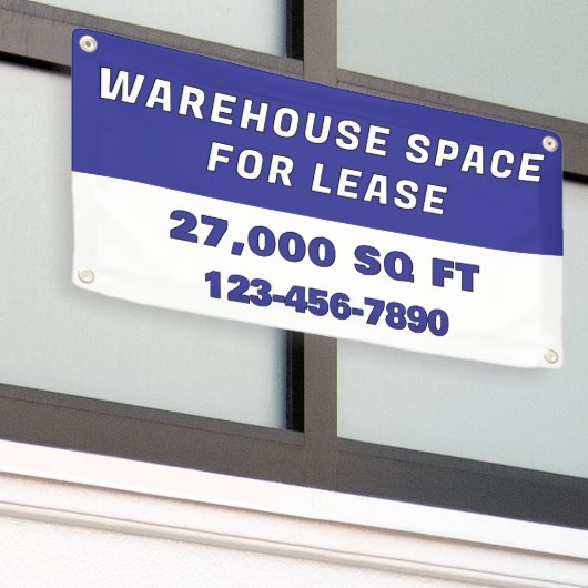 Customize Warehouse Space For Lease Business Banner (Äußeres Gebäude)