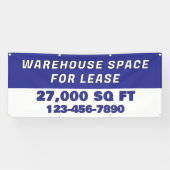 Customize Warehouse Space For Lease Business Banner (Horizontal)