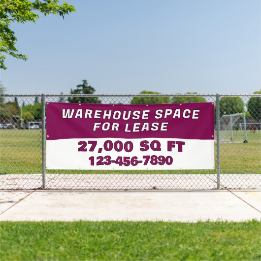 Customize Warehouse Space For Lease Business Banner (InSitu)