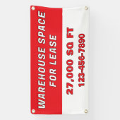 Customize Warehouse Space For Lease Business Banner (Vertikal)