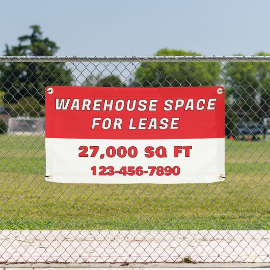 Customize Warehouse Space For Lease Business Banner (Insitu)