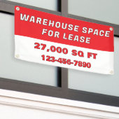Customize Warehouse Space For Lease Business Banner (Äußeres Gebäude)