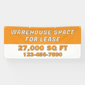 Customize Warehouse Space For Lease Business Banner (Horizontal)
