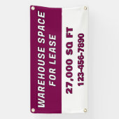 Customize Warehouse Space For Lease Business Banner (Vertikal)