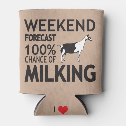 CUSTOMIZE Weekend Forecast Milking Alpziege Dosenkühler (Vorderseite)