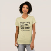CUSTOMIZE Weekend Forecast Milking Alpziege T-Shirt (Vorne ganz)