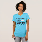 CUSTOMIZE Weekend Forecast Milking Oberhasli Ziege T-Shirt (Vorne ganz)