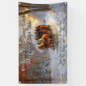Customize Winter Wonderland Snow Sleigh Ride Promo Banner (Vertikal)