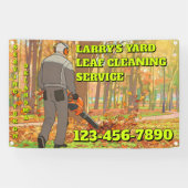Customize Yard Leaf Clean Up Business Promotional Banner (Horizontal)
