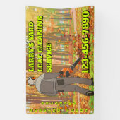Customize Yard Leaf Clean Up Business Promotional Banner (Vertikal)