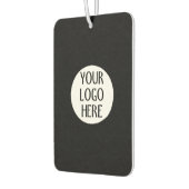 Customize Your Black White company logo Autolufterfrischer (Links)