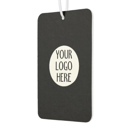 Customize Your Black White company logo Autolufterfrischer (Links)