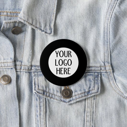 Customize Your Black White company logo Button (Beispiel)